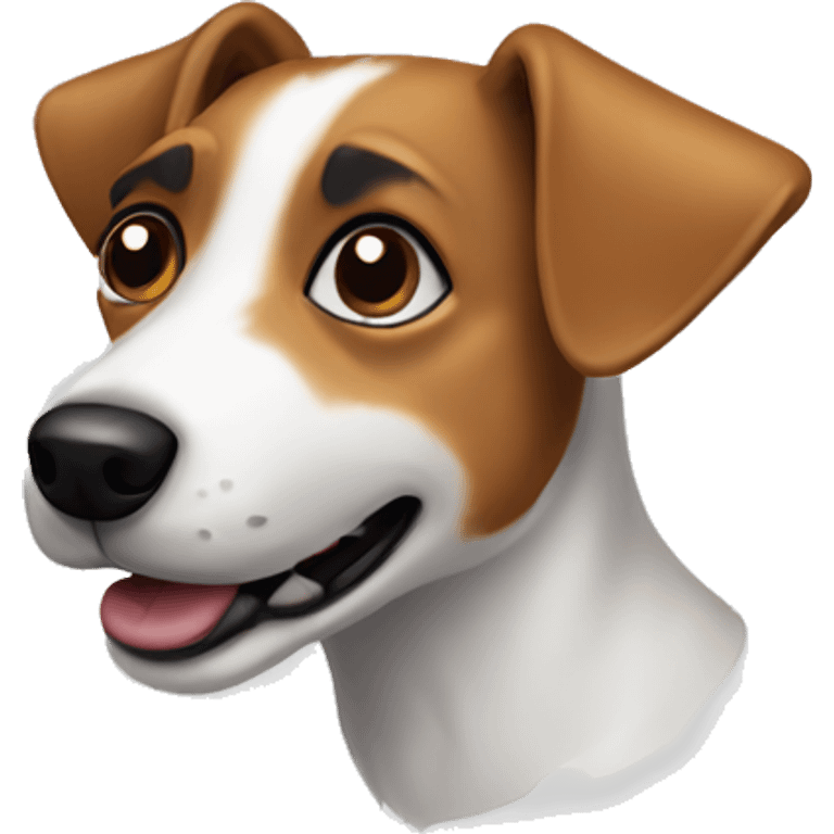 Jack russel dog emoji