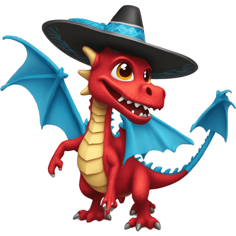 dragon avec un sombrero emoji