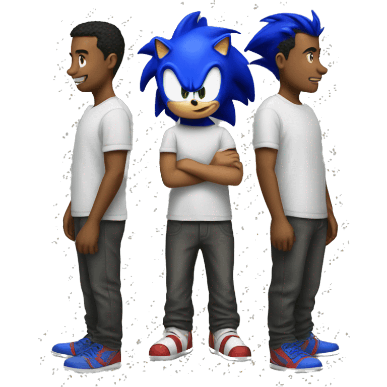 standing guy emoji as sonic emoji