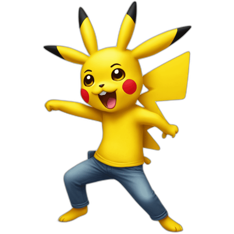 Dancing pikachu emoji