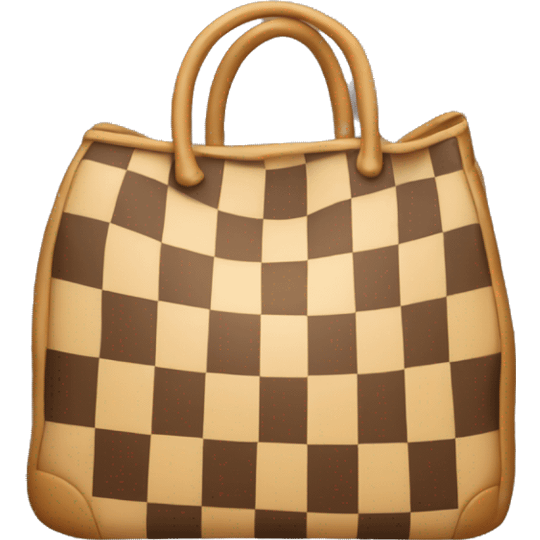 Checkered bag emoji