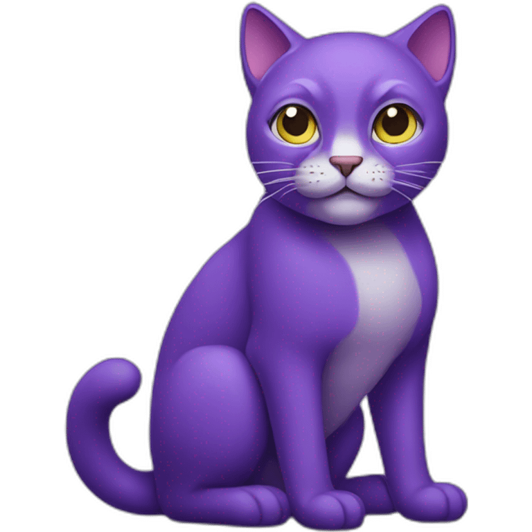 big purple cat emoji