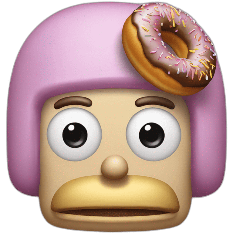 Homer avec un donut emoji