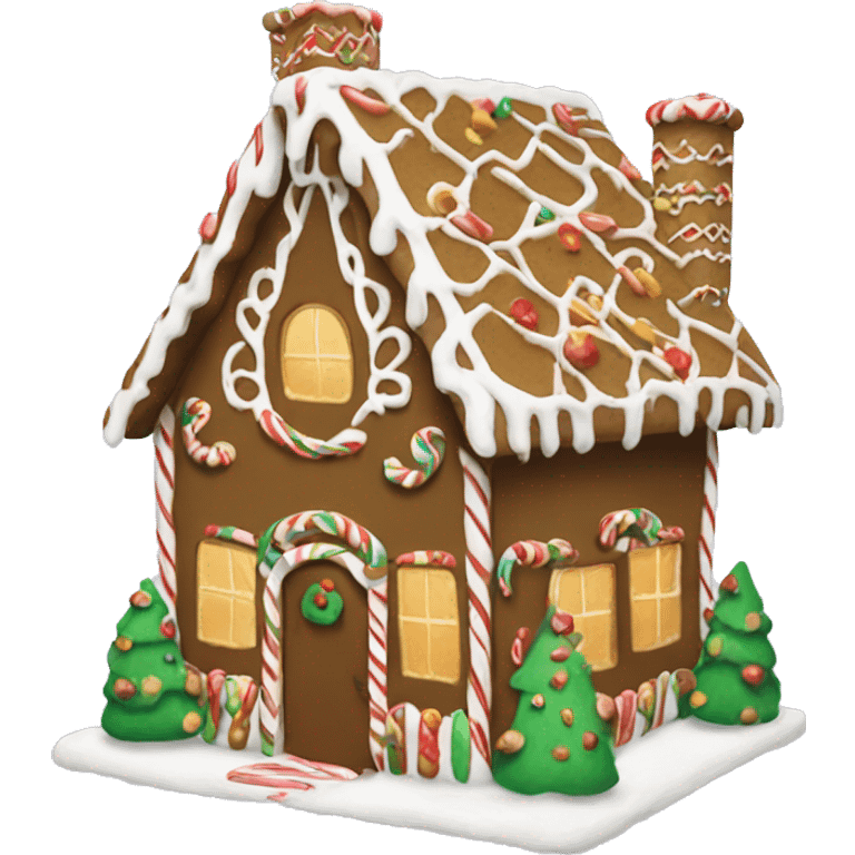 gingerbread house emoji