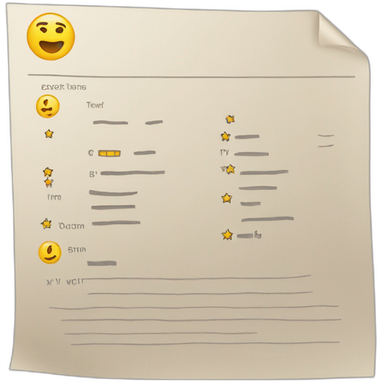 rating form emoji