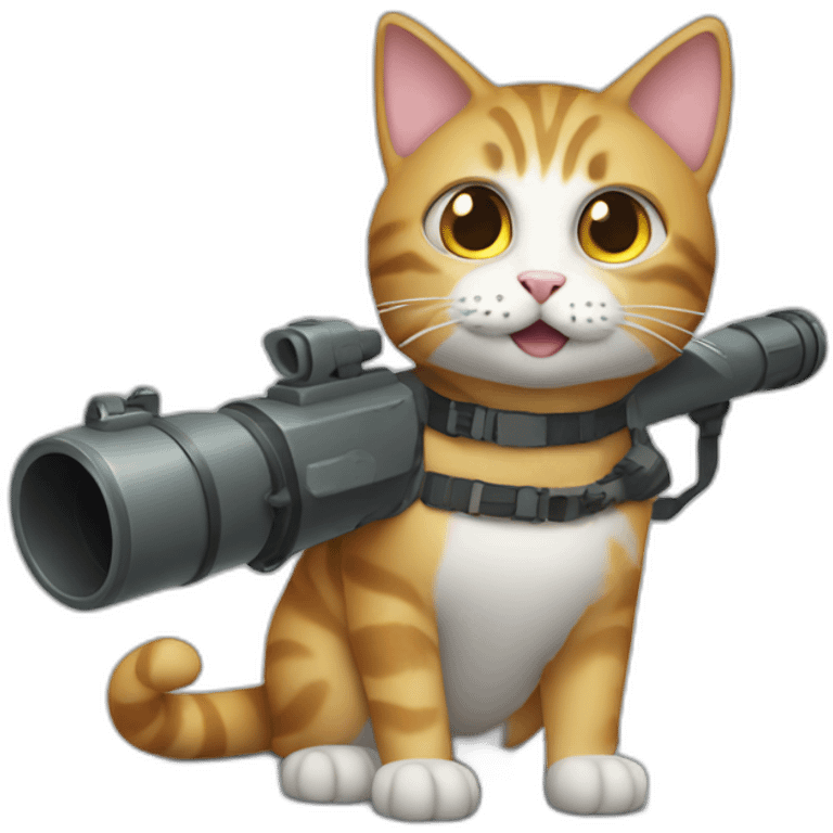 cat with a bazooka emoji