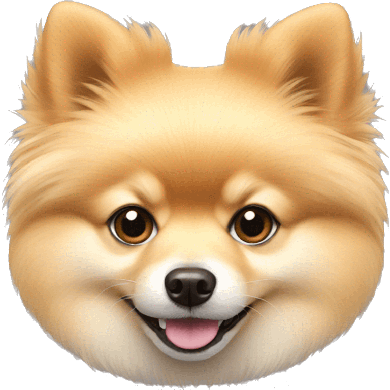 light yellow pomeranian  emoji