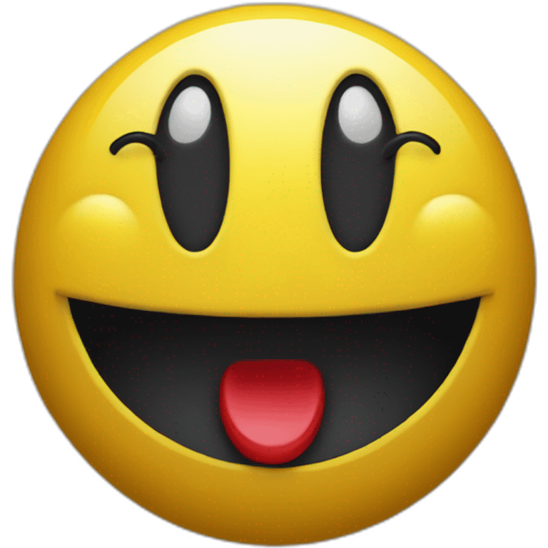 Smiling pacman emoji