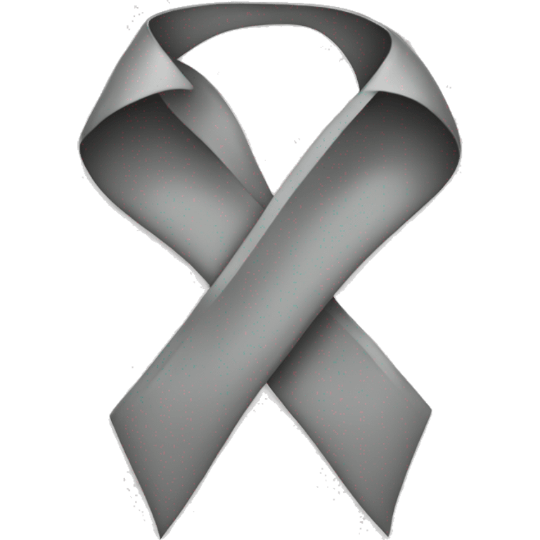 gray cancer ribbon emoji