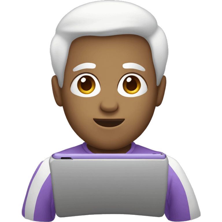 Lavender iPad  emoji