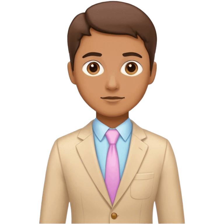 teacher in a pastel suit emoji