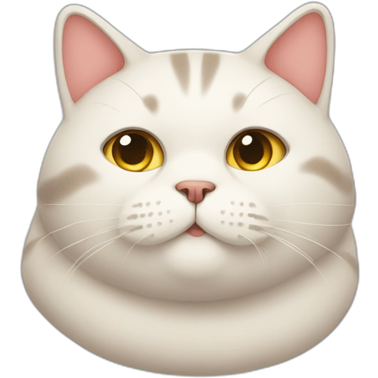 Fat chubby cat emoji