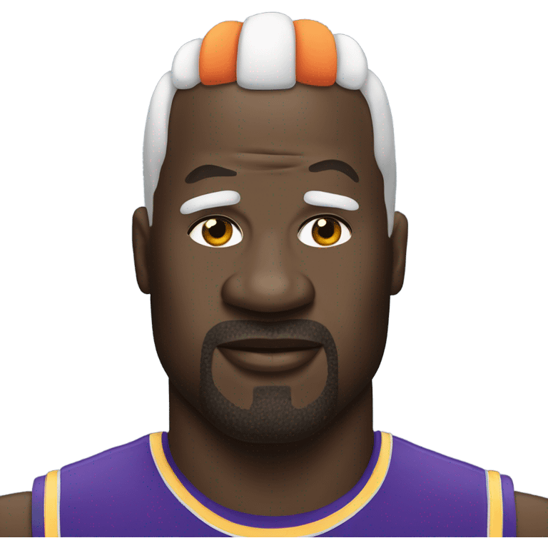 Shaquille O’Neal with a wig emoji