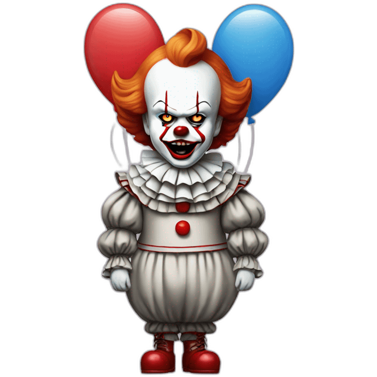 Pennywise with balloons emoji