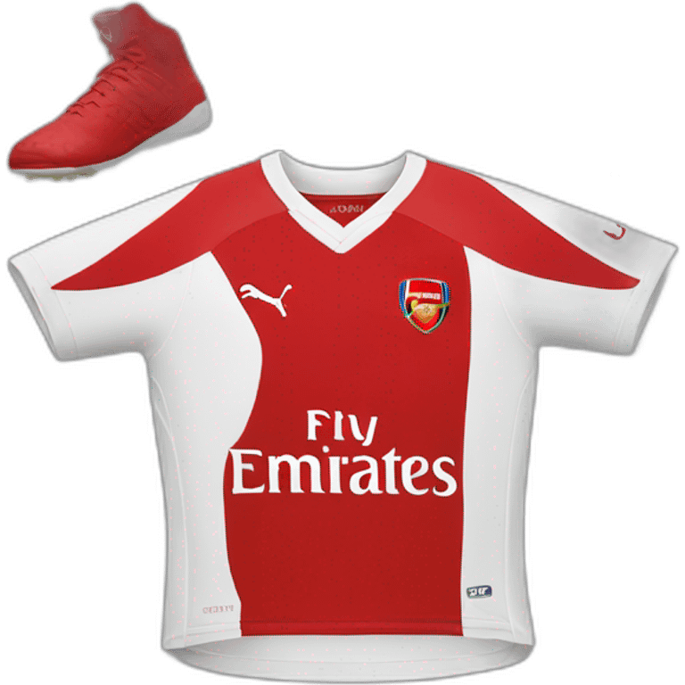 Arsenal home kit emoji