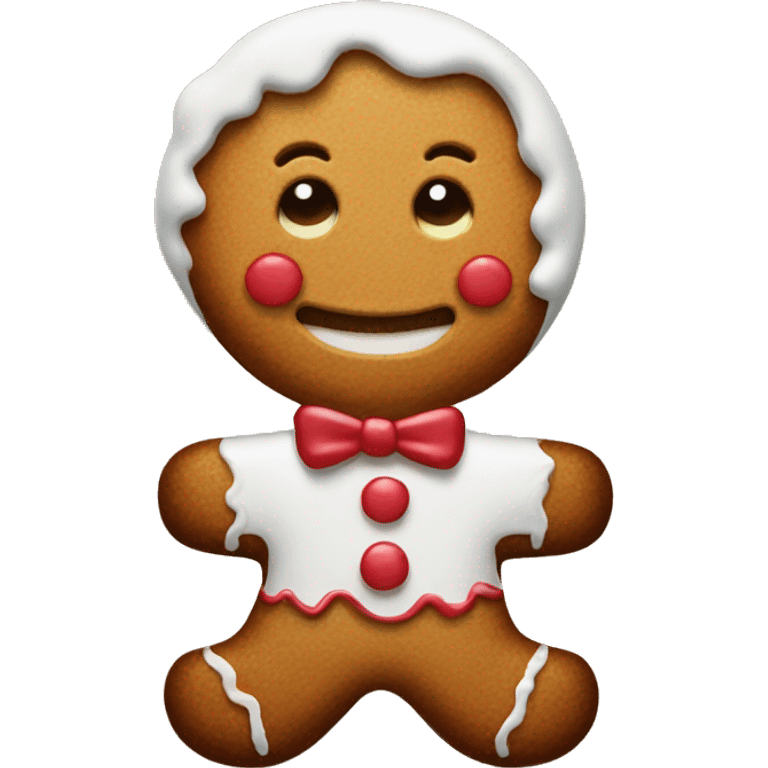 Gingerbread man emoji