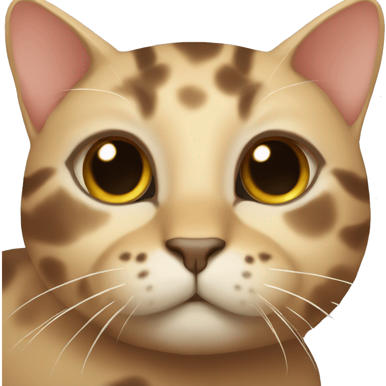 Tortoise colored cat emoji