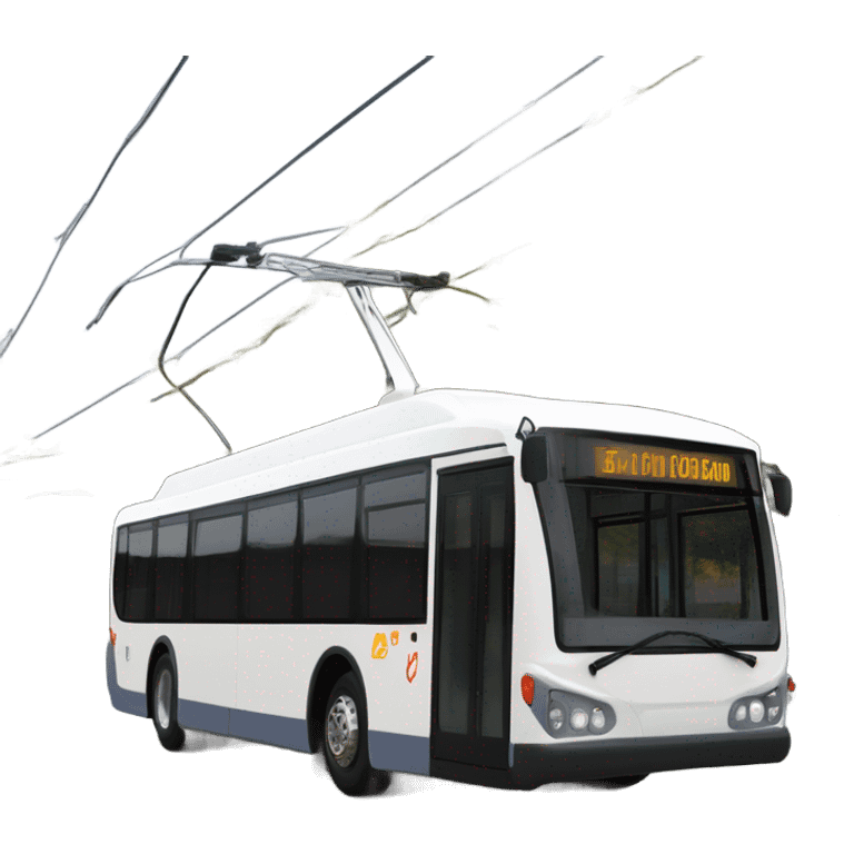 modern trolleybus emoji