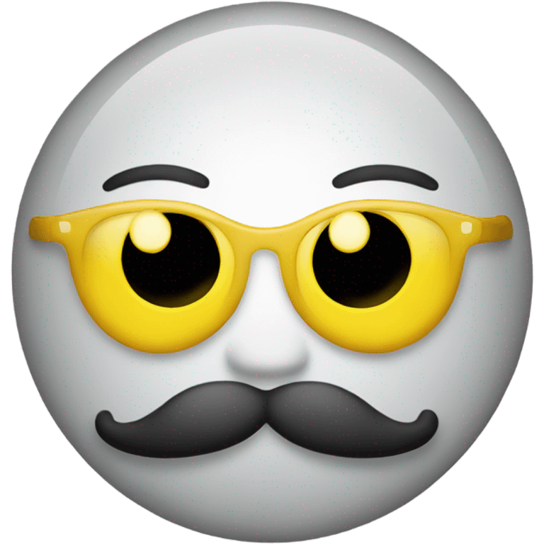 mustache yellow emoji emoji