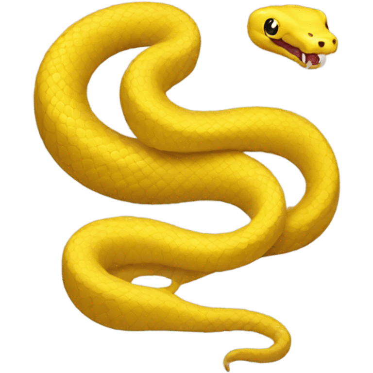 Yellow snake  emoji