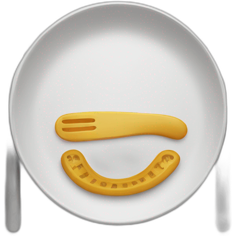 plate with utensils emoji