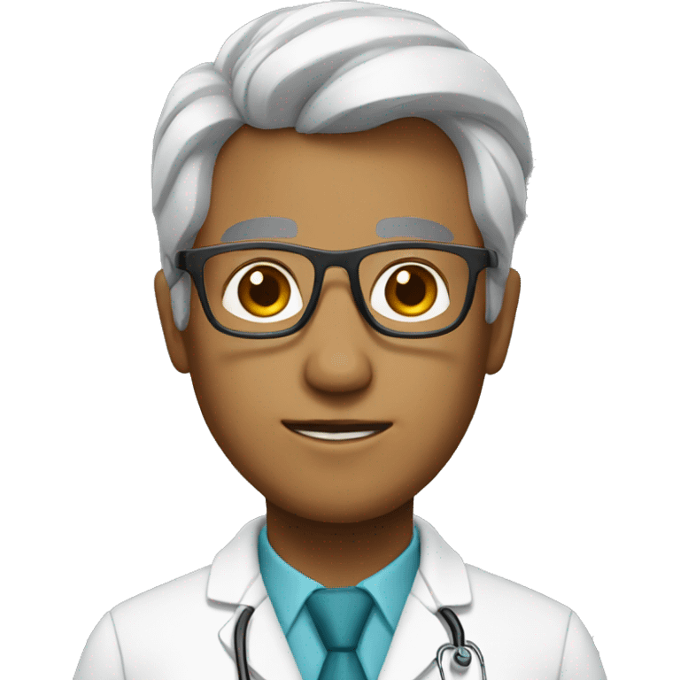 doctor with glasses emoji