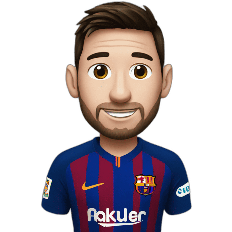 Messi with sitch emoji