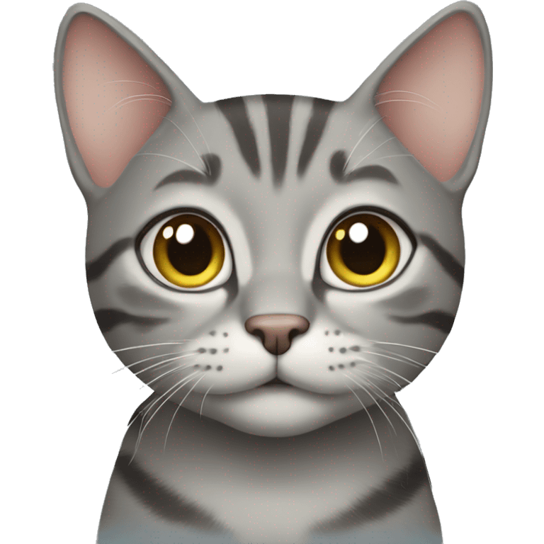 grey tabby cat emoji