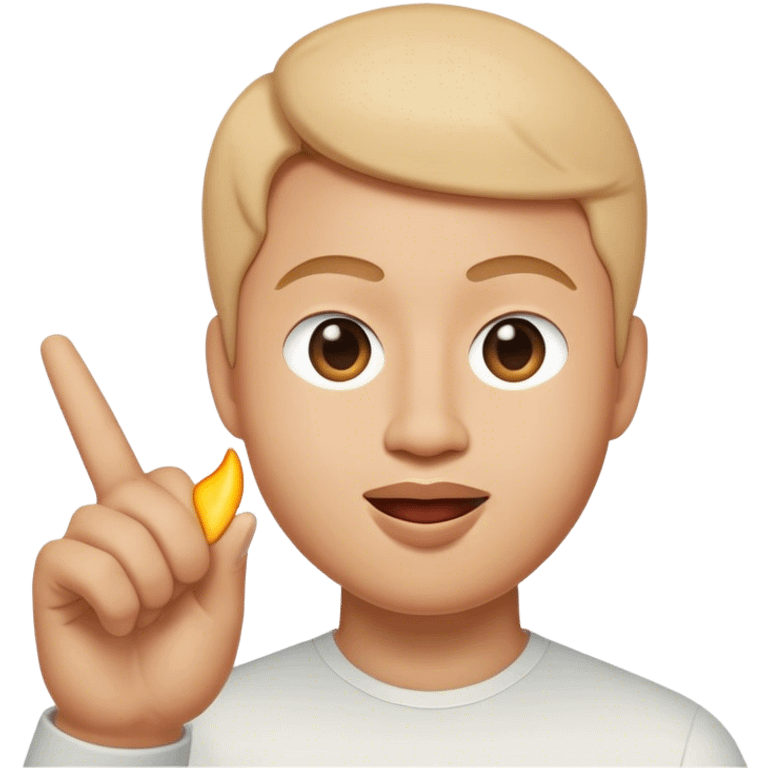 My Memoji flipping a bird emoji