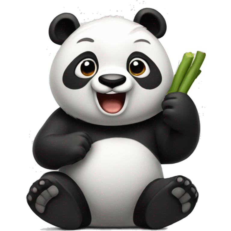 Panda haciendo caca emoji