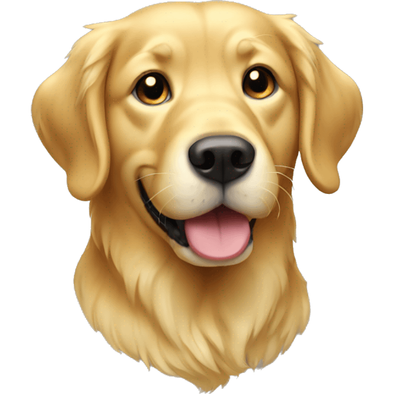 Gold retriever dog emoji