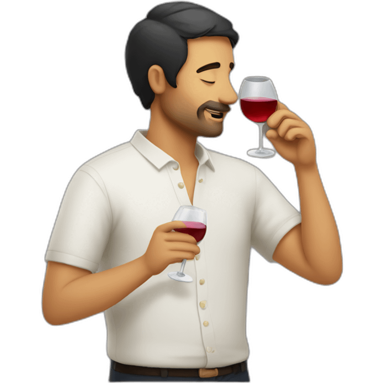 spanish person drinking wine emoji