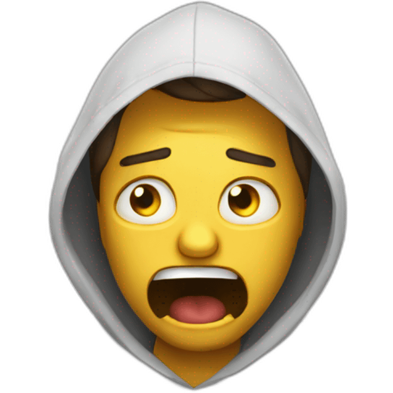 Scared mortified emoji