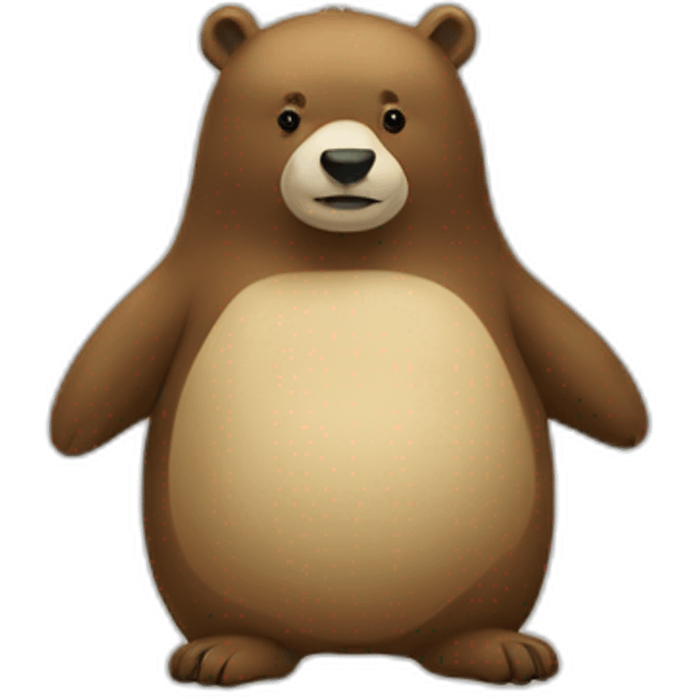 Je veux un ours sur un pingouin emoji