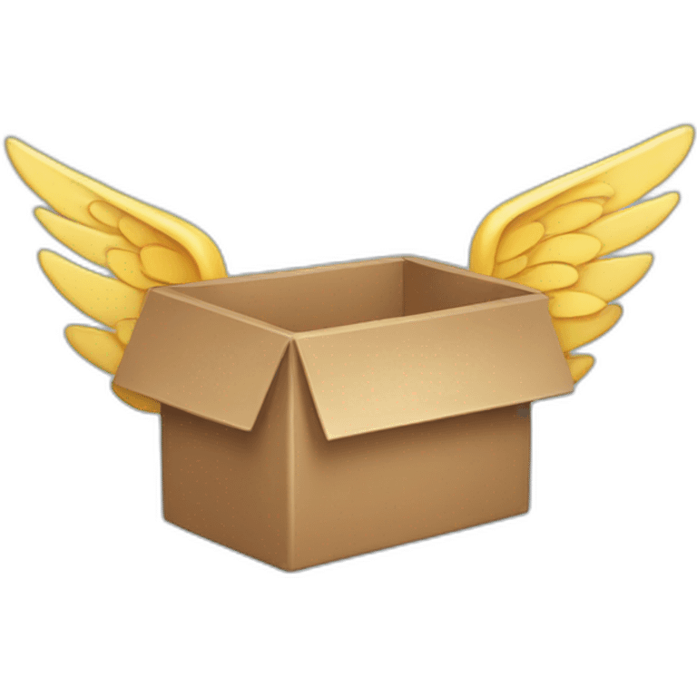 flying box with wings emoji