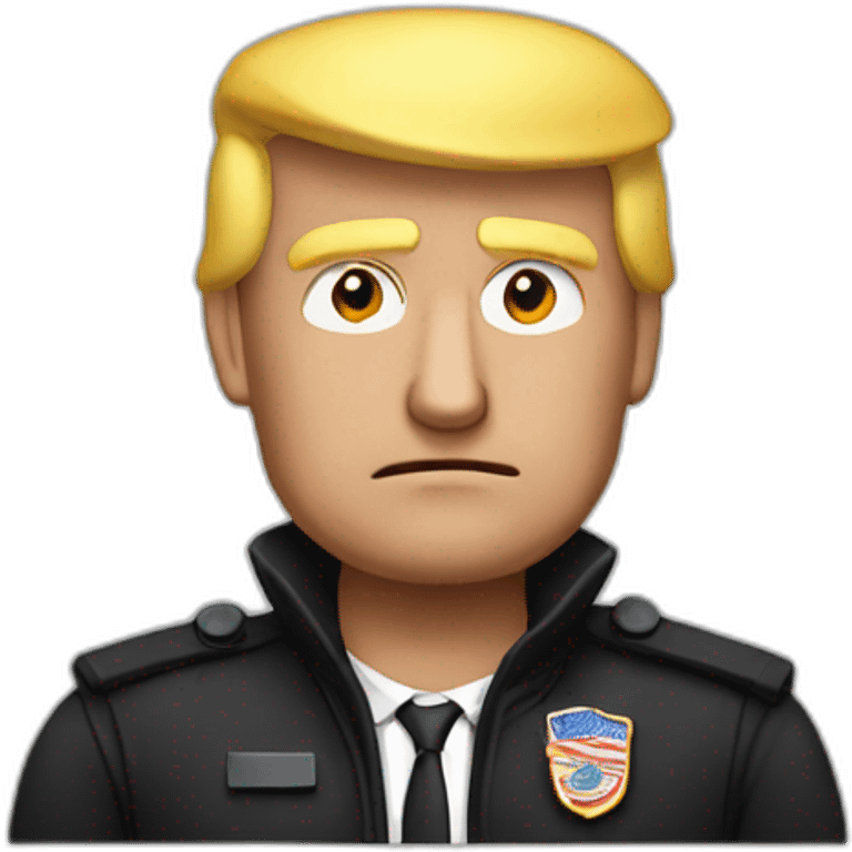 donald-trump-arrested emoji