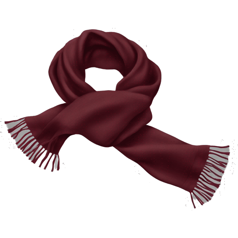 maroon christmas scarf emoji