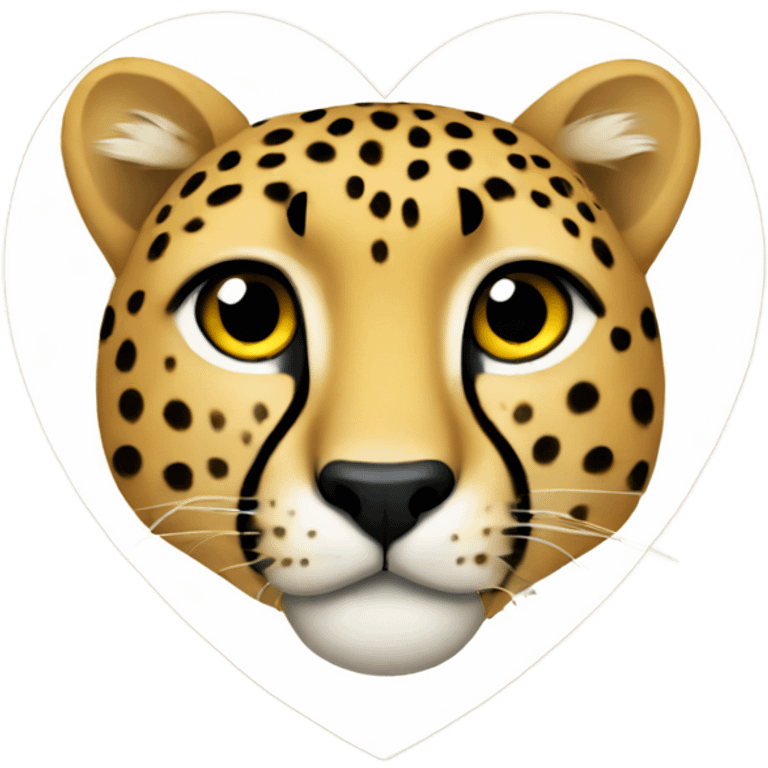 Cheetah heart emoji