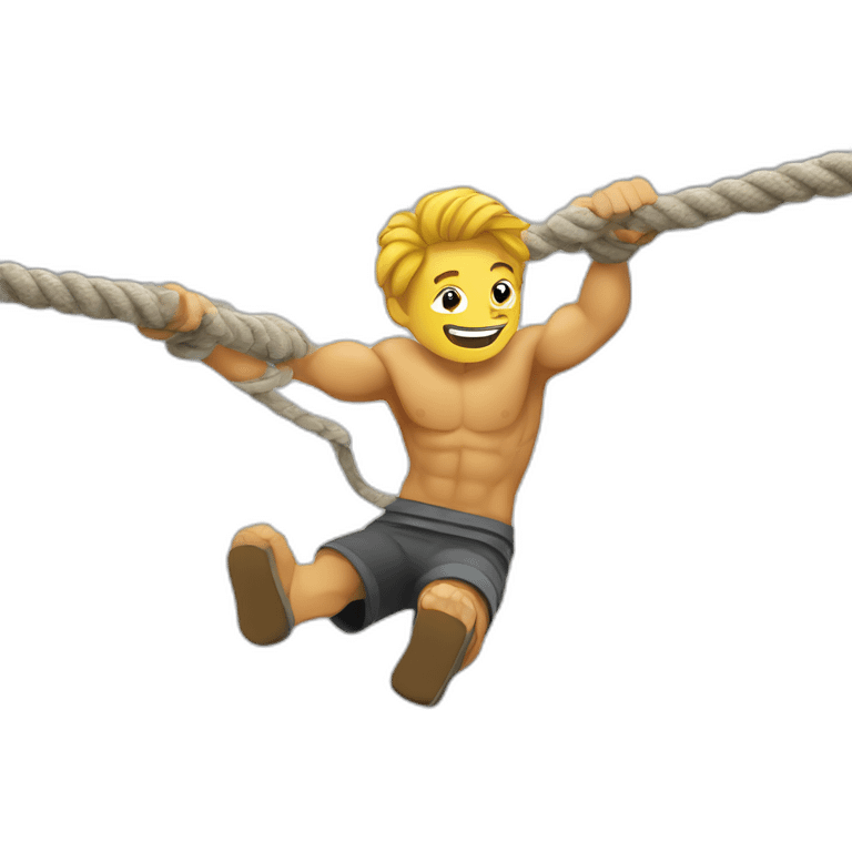 CrossFit Rope climbing emoji