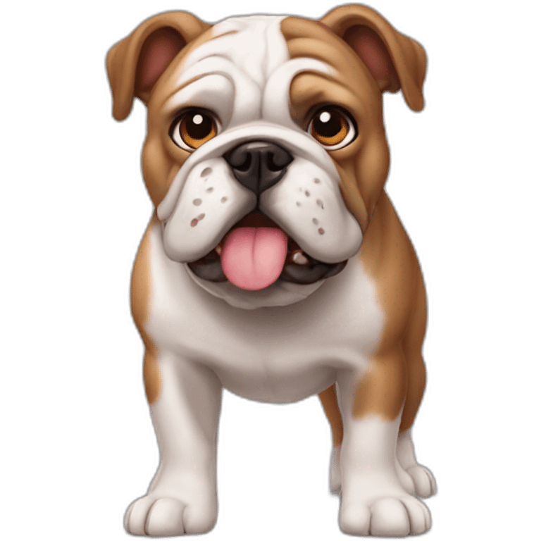 Bulldog frances marron emoji