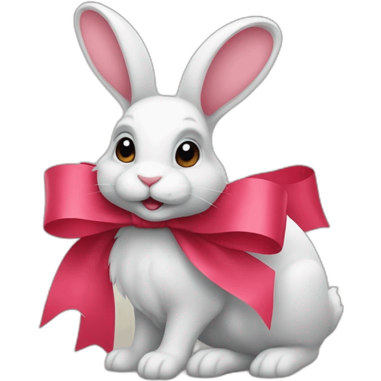 ribbon rabbit emoji