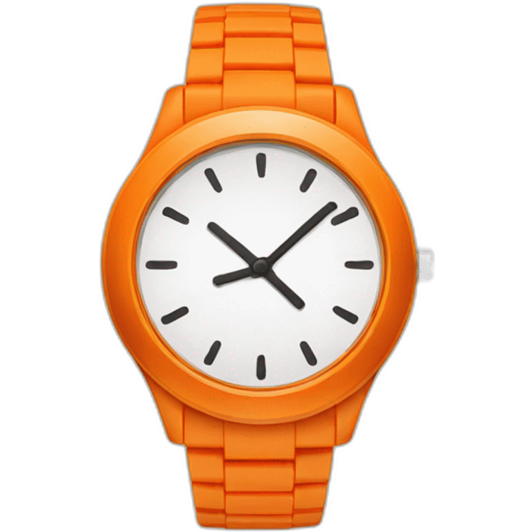 Orange watch emoji