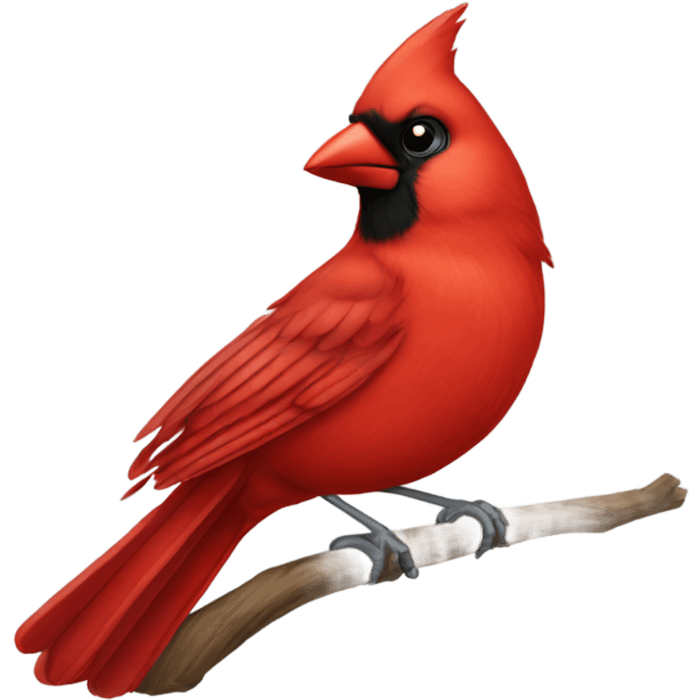 Red cardinal bird emoji