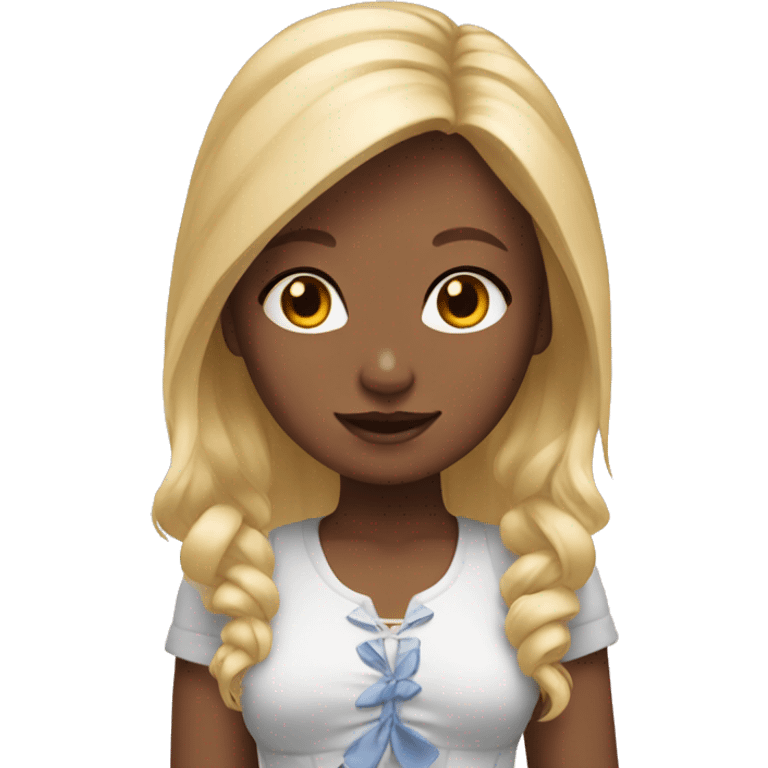 bunny girl with blonde hair emoji