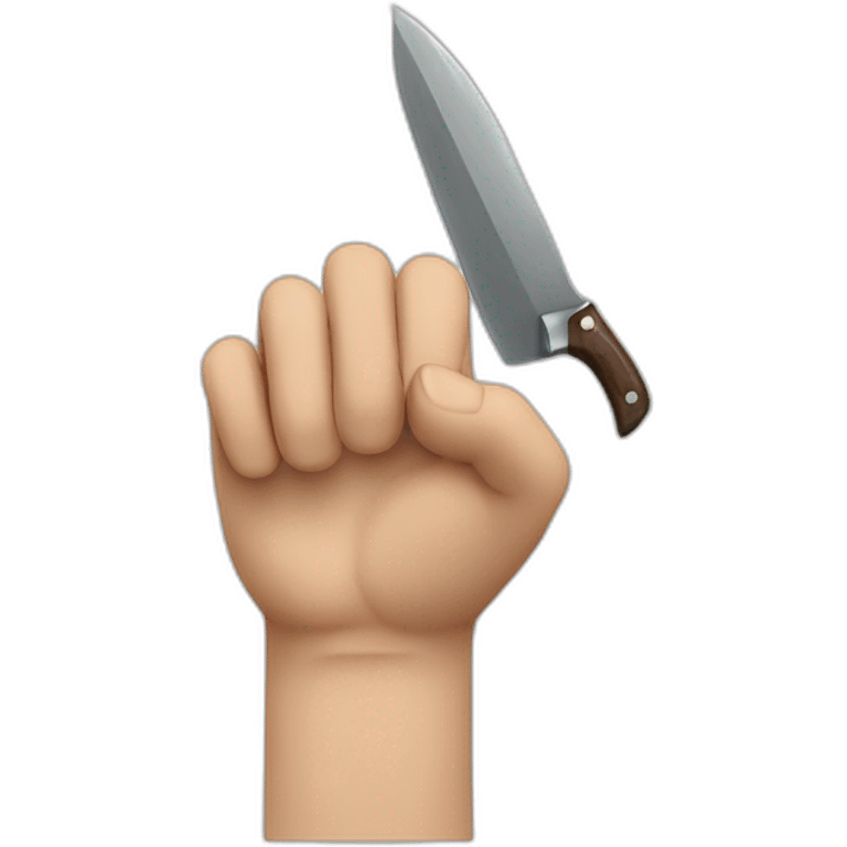 cuchillo en una mano  emoji