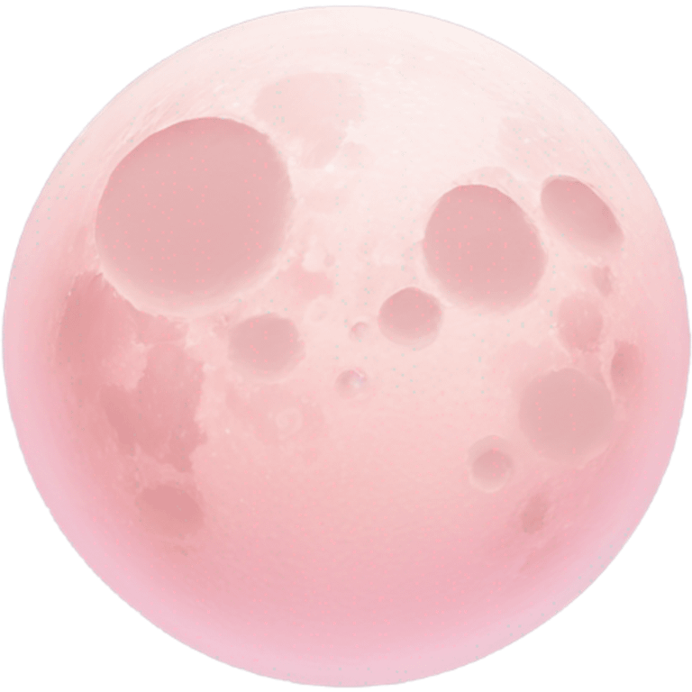 pastel pink moon emoji