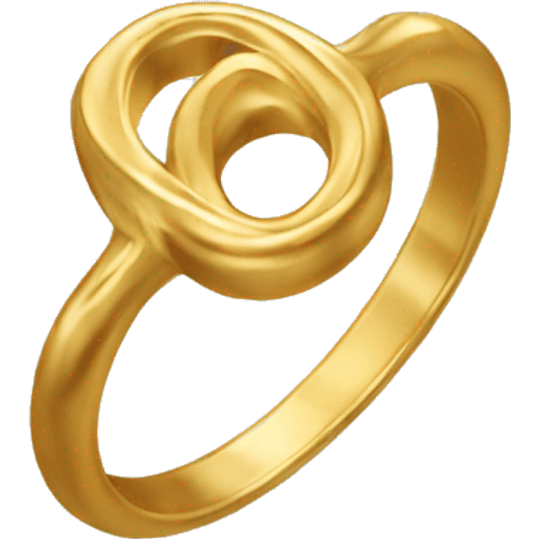 gold wavy ring emoji