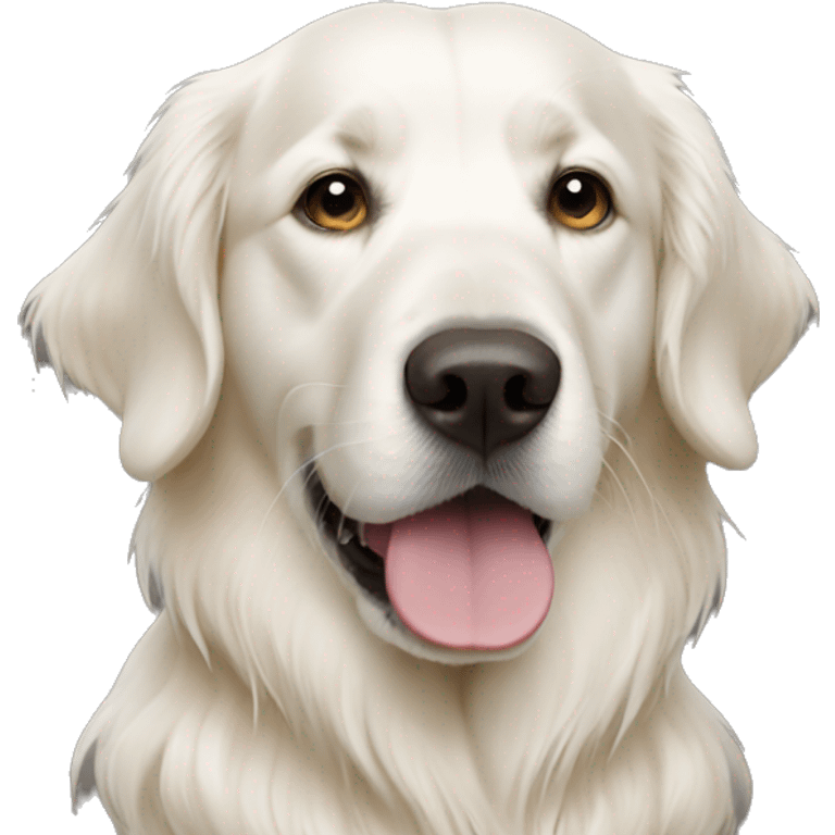 White Golden Retriever emoji