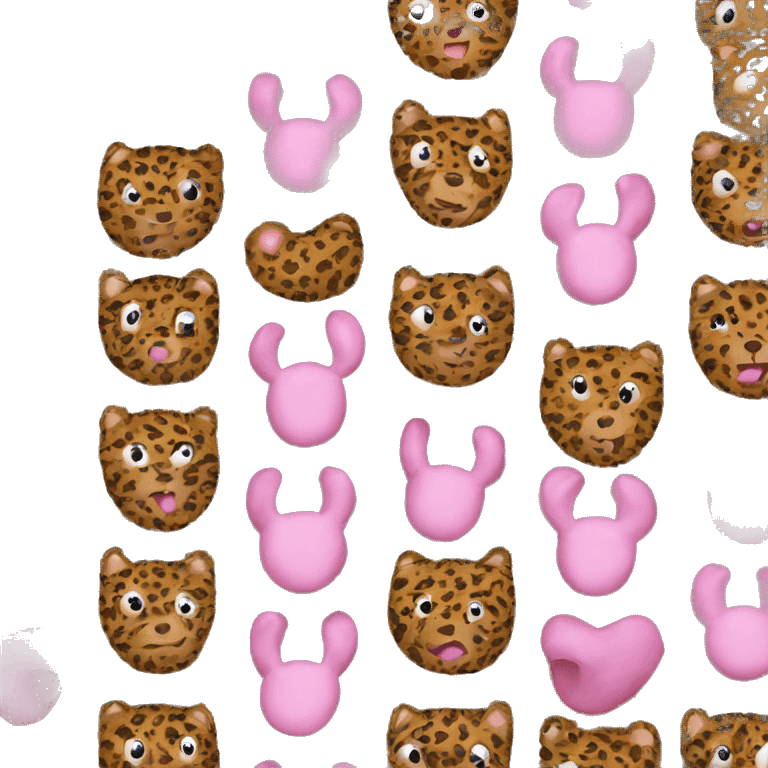 Animal print breast cancer emoji emoji