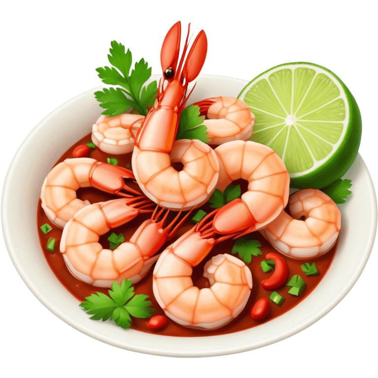 Chili lime shrimp emoji